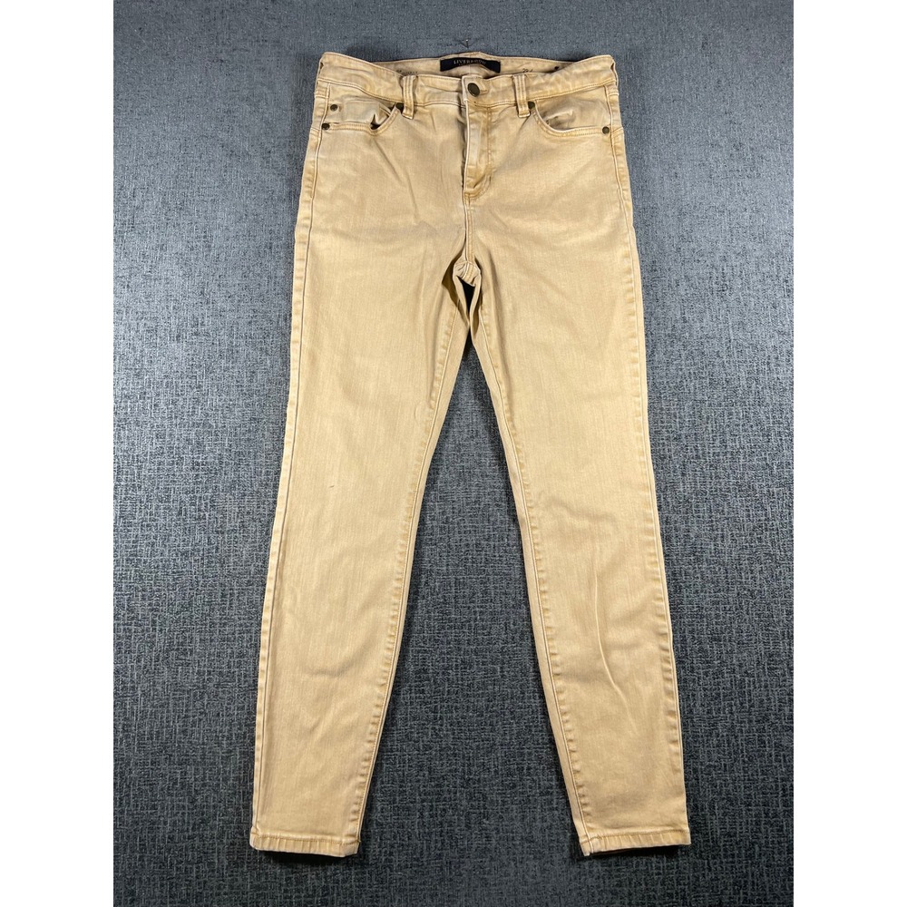 Liverpool Los Angeles The Hugger Ankle Skinny Jeans Tan Khaki Size 29/8